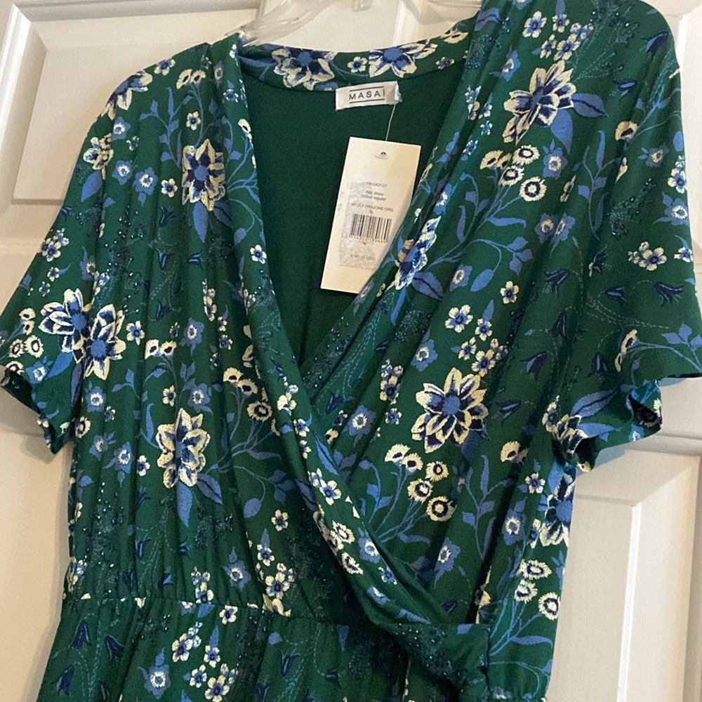 Masai Copenhagen green knit dress xl nwt